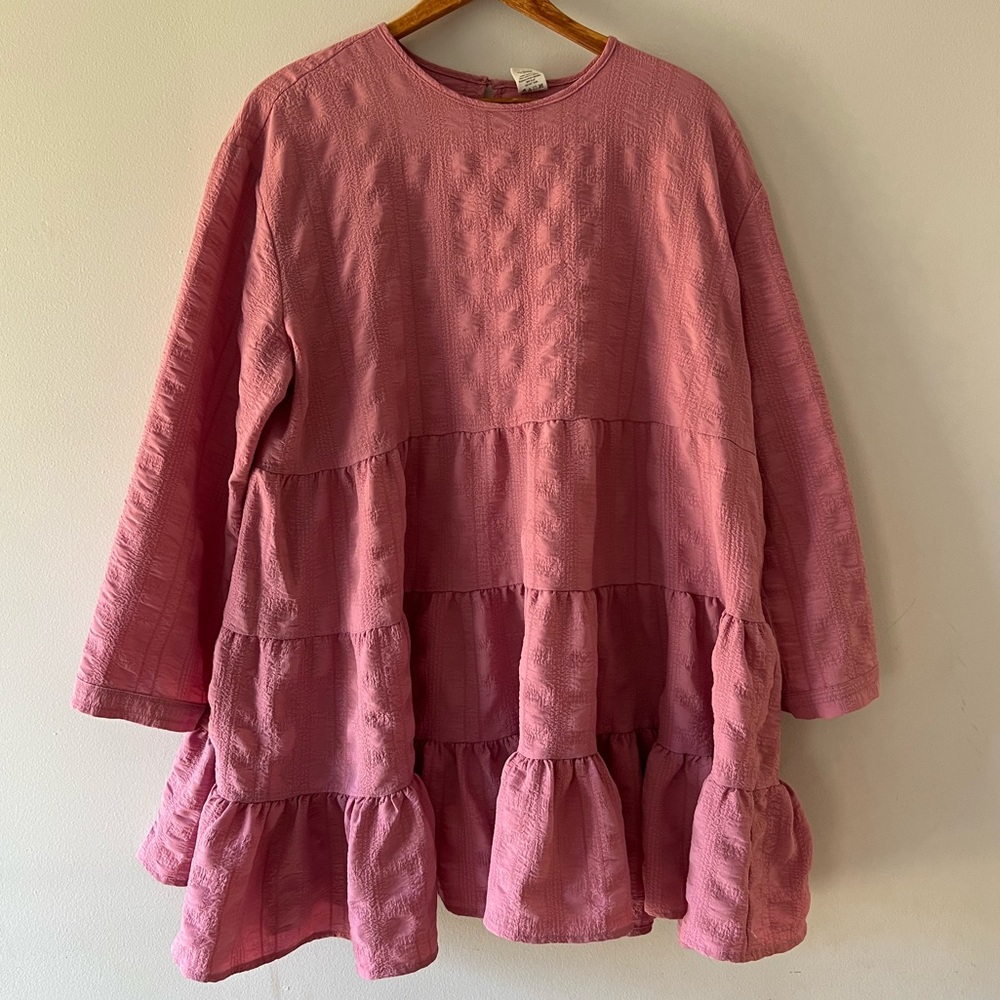 This & That Ruffle Shirt, Size‎ XXL, flowy, tunic top, polyester, 3/4 sleeves